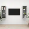 Image de vidaXL Meubles TV muraux 2 pcs Gris béton Bois d'ingénierie