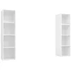 Image de vidaXL Meubles TV muraux 2 pcs Blanc Bois d'ingénierie
