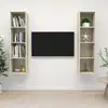 Image de vidaXL Meubles TV muraux 2 pcs Chêne sonoma Bois d'ingénierie