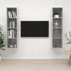 Image de vidaXL Meubles TV muraux 2 pcs Gris béton Bois d'ingénierie
