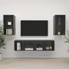 Image de vidaXL Meubles TV muraux 4 pcs Gris brillant Bois d'ingénierie