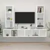 Image de vidaXL Meubles TV muraux 4 pcs Blanc Bois d'ingénierie