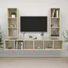 Image de vidaXL Meubles TV muraux 4 pcs Chêne sonoma Bois d'ingénierie