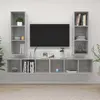 Image de vidaXL | Meuble TV mural | Montage mural 4 pcs 37 x 37 x 107,5 cm