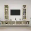 Image de vidaXL Meubles TV muraux 4 pcs Chêne sonoma Bois d'ingénierie
