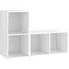 Image de vidaXL Tv-meubelen 2 st 72x35x36,5 cm bewerkt hout wit