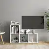 Image de vidaXL Meubles TV 2 pcs Blanc 72x35x36,5 cm Bois d'ingénierie