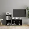 Image de vidaXL Meubles TV 2 pcs Gris brillant 72x35x36,5 cm Bois d'ingénierie