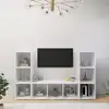 Image de vidaXL | Meuble TV | 3 pcs 37 x 35 x 107.5 cm