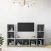 Image de vidaXL | Meuble TV | 3 pcs 37 x 35 x 107.5 cm