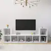 Image de vidaXL Meubles TV 4 pcs Blanc 72x35x36,5 cm Bois d'ingénierie