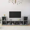 Image de vidaXL Meubles TV 4 pcs Gris béton 72x35x36,5 cm Bois d'ingénierie