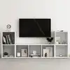 Image de vidaXL Ensemble de meubles TV 3 pcs Blanc Bois d'ingénierie