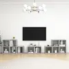 Image de vidaXL Ensemble de meubles TV 8 pcs Gris béton Bois d'ingénierie