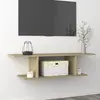 Image de vidaXL Meuble TV mural Chêne sonoma 103x30x26,5 cm