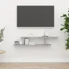 Image de vidaXL Étagère TV murale Gris béton 125x18x23 cm Bois d ingénierie