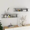 Image de vidaXL Étagères murales 2 pcs Gris béton 105x18x20cm bois d'ingénierie