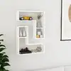 Image de vidaXL Étagères murales 2 pcs blanc 50x15x50 cm bois d'ingénierie