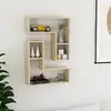 Image de vidaXL Étagères murales 2pcs chêne sonoma 50x15x50cm bois d'ingénierie