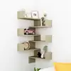 Image de vidaXL Étagères murales d'angle 2 pcs Chêne sonoma Bois d’ingénierie