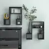 Image de vidaXL Étagères murales 2 pcs gris 50x15x50 cm bois d'ingénierie