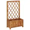 Image de vidaXL Lit surélevé de jardin avec treillis Bois massif d'acacia