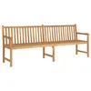 Image de vidaXL Banc de jardin 228 cm bois de teck solide