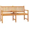 Image de vidaXL Banc de jardin 3 places avec table 150 cm bois de teck massif