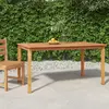 Image de vidaXL Table à dîner de jardin 150x90x75 cm bois massif de teck