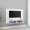 Image de vidaXL Meuble TV mural Blanc 120x23,5x90 cm Bois d’ingénierie