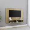 Image de vidaXL Meuble TV mural Chêne Sonoma 120x23,5x90 cm Bois d'ingénierie