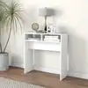 Image de vidaXL Table console blanc 78x30x80 cm bois d'ingénierie