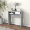 Image de vidaXL Table console gris béton 78x30x80 cm bois d'ingénierie
