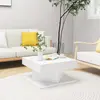 Image de vidaXL Table basse Blanc 57x57x30 cm Bois d'ingénierie