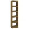 Image de Bibliothèque/Séparateur de pièce Marron miel 40x30x167,5 cm Pin