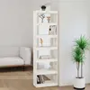 Image de vidaXL Bibliothèque/Séparateur de pièce Blanc 60x30x199,5cm Pin massif