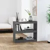 Image de vidaXL Bibliothèque/Séparateur de pièce Gris 80x30x71,5 cm Pin massif