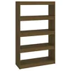 Image de Bibliothèque/Séparateur de pièce Marron miel 80x30x135,5 cm Pin