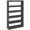 Image de Bibliothèque/Séparateur de pièce Gris 100x30x167,5cm Pin massif
