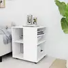 Image de vidaXL Armoire à roulettes Blanc 60x53x72 cm Bois d’ingénierie
