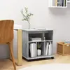 Image de vidaXL Armoire à roulettes Gris béton 60x45x60 cm Bois d’ingénierie