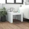 Image de vidaXL Table basse blanc 50x50x35 cm bois d'ingénierie