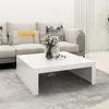 Image de vidaXL Table basse blanc 100x100x35 cm bois d'ingénierie