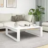 Image de vidaXL Table basse Blanc 100x100x35 cm Bois d'ingénierie