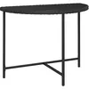 Image de vidaXL Tuintafel 100x50x75 cm poly rattan zwart