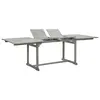 Image de vidaXL Table à dîner de jardin (160-240)x100x75cm Bois d'acacia massif