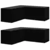 Image de vidaXL Housses de salon de jardin 2pcs Forme L 12 oeillets 250x250x90cm