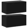 Image de vidaXL Housses de meubles de jardin 2 pcs 6 oeillets 160x80x75 cm