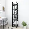Image de vidaXL Bibliothèque à 5 niveaux Gris 40x30x175 cm Bois ingénierie