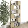 Image de vidaXL Bibliothèque/Séparateur de pièce Chêne sonoma Bois d'ingénierie